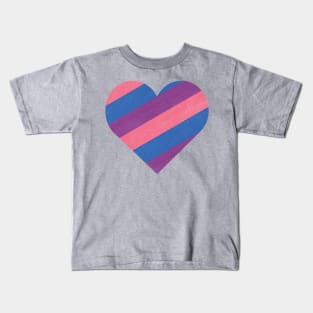 Bisexual Pride Heart Kids T-Shirt